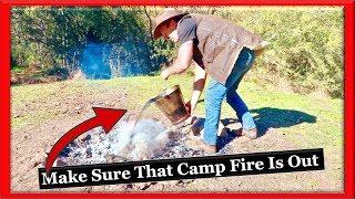 How To Put A Campfire Out - ( Campfire Safety Is Important )