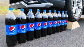 Aplastando Cosas Crujientes y Suaves! PEPSI VS Rueda de Coche