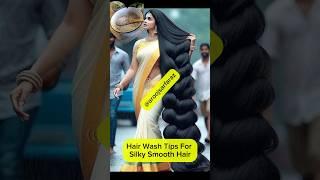 Silky Strong Hair In Just 1 Wash/Shampoo Hack #shorts  #haircare #hairwash #shampoo #youtubeshorts