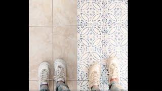 DIY: Kitchen Tile - Portuguese Style Stencil