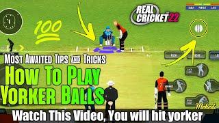 REAL CRICKET 24 BATTING TIPS & TRICKS  How To Play Yorker Balls Properly || RC 24 Batting Tips | RC