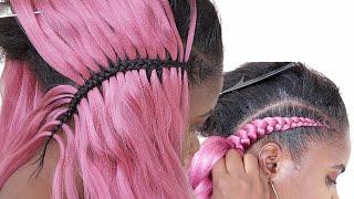 Can't Feedin Braids??! Trying Tiktok Feedin Braids Hairstyles