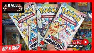 Pokémon LIVE SHOP - OPENING Prismatic Evolutions, XY Evolutions, One Piece, Dragon Ball, & more!