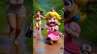 Run!!! Princess Peach Chased by Mom #supermario  #funnyanimation #funnyshorts #mario