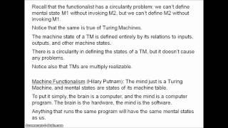 Philosophy of Mind 4.1 - Functionalism