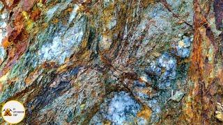 Roadside Quarry Exposed A Large Mineralized Gold, Silver & Copper Vein!