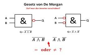 De Morgan Law / Digital Technology / Inverter Moving / Electrical Engineering