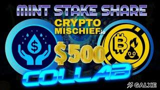 $500 CRYPTO MISCHIEF X MINT STAKE SHARE COLLAB GIVEAWAY!