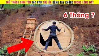 Người Đàn Ông Dùng Tay Không Đào Hầm Xây Dựng Nơi Trú Ẩn Trong Lòng Đất Suốt 6 Tháng Và Thành Quả..