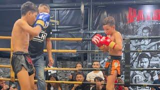 Ethan vs Chalam, muaythai fight in pattaya Thailand (silk muaythai), 7 July 2024.