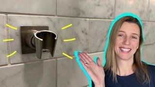 Premium Metal Shower Head Holder - Easy Install & Kid-Friendly!