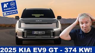 KIA EV9 GT is coming to Germany! 374 kW power, 450 km range, 0-100 km/h in 4.6 seconds.