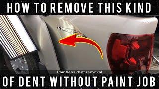 #02 How to remove this dent without painting? save your time and money