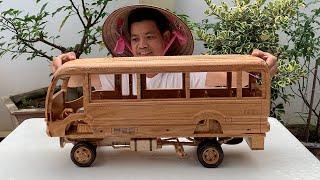 The Assembly Process of the Toyota Coaster Mini Bus - Woodworking Art