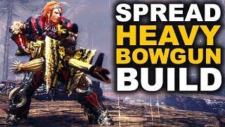 MONSTER HUNTER WORLD HEAVY BOWGUN SPREAD BUILD - Spread'em