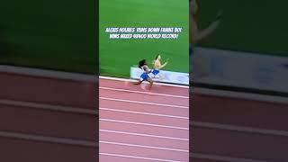 USA Alexis Holmes (48.7 Split) Chases Down Famke Bol for WR in Mixed 4x400 at World Championships