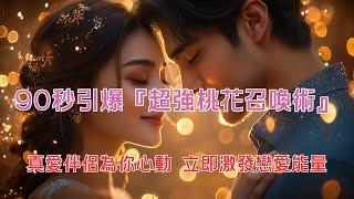 【吸引力法則】愛情音樂：90秒引爆『超強桃花召喚術』 百分百脫單祕法 強力召喚正緣戀情  立即生效 需還願 #愛情顯化 #緣分加速