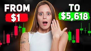 QUOTEX NEW STRATEGY | FROM $1 TO $5,618 in 10 MIN - FULL TUTORIAL