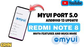 INSTALL MYUI 5.0 IN REDMI NOTE 8/8T // MIUI TO MYUI// MOTOROLA FEATURES IN REDMI NOTE 8/8T//