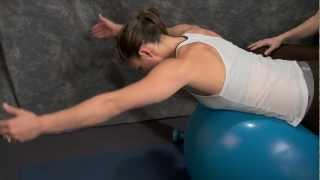 Back Exercises: Scapular Ball 'I' Exercises