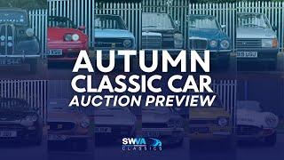 SWVA Autumn 2024 Classic Auction Preview | SWVA 31st October 2024 Classic Car Auction