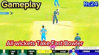 ALL Wickets Take Fast Bowler | Fast Bowling Tips Real Cricket 24 | Gameplay