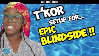 T'Kor Set up for Epic Blindside in PoV Meeting Shocker on Big Brother 26 #bigbrother #bb26