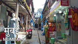 Walking in Mumbai, Dadar East | Hindmata Market | India Walking Tour 4K HDR