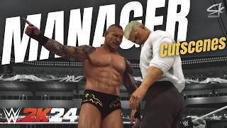 WWE 2k24 Top 10 Manager Universe Mode Cutscenes (+Cody Vs The Bloodline and CAWs to download)