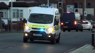 London Metropolitan Police Ford Focus IRV and Ford Transit Van responding