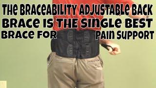 The BraceAbility Adjustable Back Brace is THE Single Best Brace for Pain Support