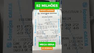 APOSTA MÁXIMA 20 DEZENAS MEGA-SENA 2775!