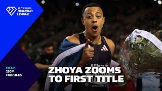 Sasha Zhoya wins first Diamond League title in Brussels 110m hurdles - Wanda Diamond League 2024