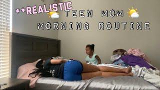 TEEN MOM MORNING ROUTINE || PREGNANT AT 17 ‍|| Nailzbyvickyy