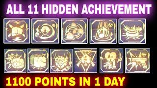 How to Complete All Hidden achievement in 1 day || All hidden achievement mission in Freefire