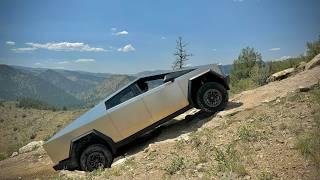 Our Tesla Cybertruck Off-Road Adventure! Locking Diff, Trail Assist, Wade Mode + Martian Wheels