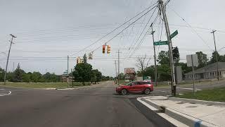 Approaching Michigan State Capitol from I-496 in Lansing, MI