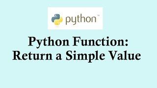 Python basic course -function return simple value