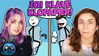 WIR SIND DREISTE DIEBE! Dania & Katja klauen Geburtstagskuchen & Klopapier [Thief Simulator]