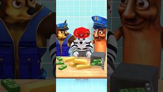 Marshall Breaks a Money Box? Caught by Police Chase!  #pawpatrol #funny #gta