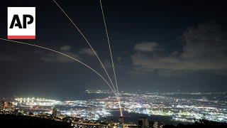 Israel's Iron Dome intercepts missiles fired from Lebanon over Haifa