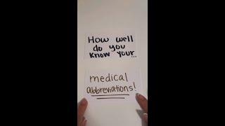 Medical Abbreviations