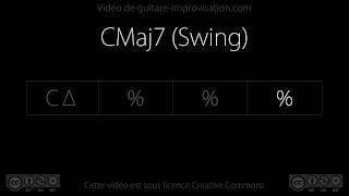 CMaj7 (swing 110 bpm) : Backing track