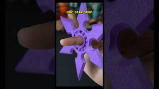 3D-Printed Fidget Ninja Star Spinner. #3dprinting #fidget #toy