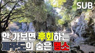 제주도 여행 가볼만한 곳 숨은 명소 베스트 4 - 산방산 용머리해안 지오트레일, 안덕계곡, 윈드1947, 안돌오름 비밀의 숲 / 훈타민