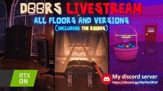  DOORS All Floors and Versions! RTX ON | Roblox Livestream 