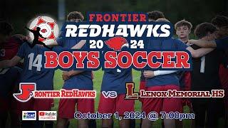 Frontier Regional Boys Soccer vs Lenox