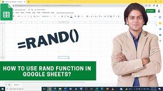 how to use rand function in google sheets?