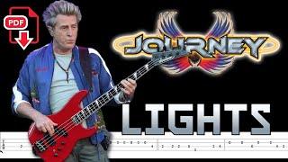 Journey - Lights (Bass Tabs | Notation) @ChamisBass #journeybass #chamisbass