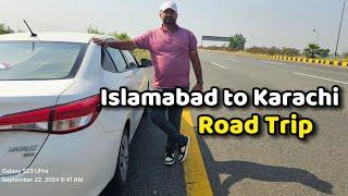 Islamabad to Karachi By Road Trip On Toyota Yaris| Road Trip For Walima Ceremony | #byroadtrip